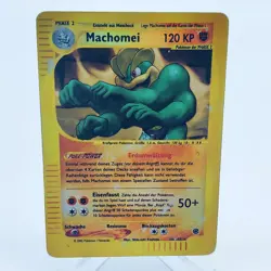 Pokemon TCG Karte - Machomei - 16/165 - Reverse Holo - Heavy Played - Expedition - Image 1