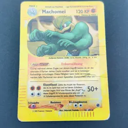 Pokemon TCG Karte - Machomei - 16/165 - Reverse Holo - Heavy Played - Expedition - Image 2