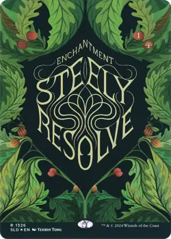 Steely Resolve (Secret Lair) FOIL PROMO NM Green Rare MAGIC MTG CARD ABUGames - Image 1