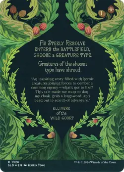 Steely Resolve (Secret Lair) FOIL PROMO NM Green Rare MAGIC MTG CARD ABUGames - Image 2