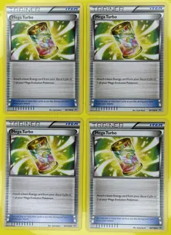 4X Pokemon TCG Mega Turbo 86/108 XY Roaring Skies Item Card English 2015 LP - Image 1