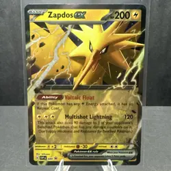 Zapdos EX SVP 049 Black Star Promo Scarlet And Violet 151 Pokemon TCG Card NM - Image 1
