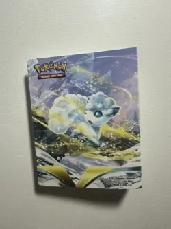 Pokemon TCG Mini Portfolio Binder Silver Tempest NO CARDS Holds 60 - Image 2
