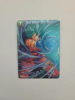 God Break Son Goku BT1-031 SR Dragon Ball Super Masters Gen Con 2024 Promo Card - Image 1