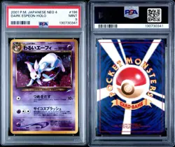 Dark Espeon Japanese No. 196 LV.32 Neo Genesis Card PSA 9 Certified - Image 3