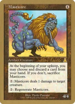 Masticore (#kb143b) World Championship Decks 1999 HP MTG - Image 1