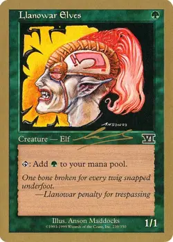 2x Llanowar Elves (#nl239) World Championship Decks 2000 LP MTG - Image 1