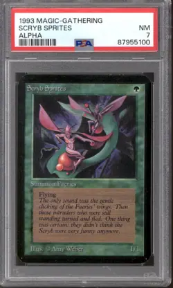 Magic MTG Alpha Scryb Sprites PSA 7 NEAR MINT NM - Image 1