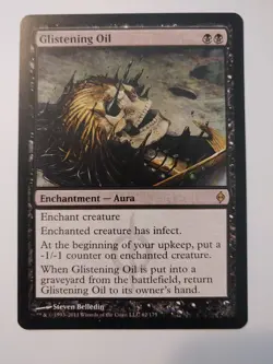 MTG Glistening Oil - New Phyrexia - Image 1