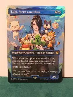 Lulu, Stern Guardian (Borderless) (Chocobo Track Foil) Commander: Final Fantasy - Image 1