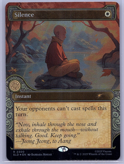 Silence (Rainbow Foil) Avatar Secret Lair Drop Series 2300 MTG - Image 1