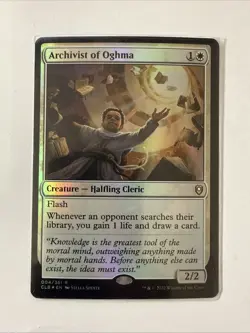 1 x FOIL Archivist of Oghma Magic MtG x1 CLB Baldur's Gate 004 - Image 1