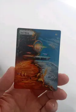 MtG Sol Ring Full Magic Altered Hand Painted Art Original Alter - Image 2