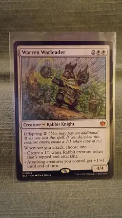 Warren Warleader Bloomburrow 0038 Mythic Regular MTG NM - Image 1