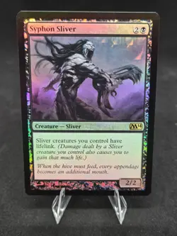 Syphon Sliver (Foil) x1- Core Set 2014 117/249 LP (Magic the Gathering) - Image 1