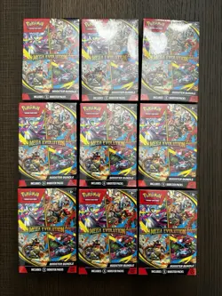 Pokemon TCG Mega Evolution Booster Bundle Lot Of x9 Brand New Factory Sealed - Image 1