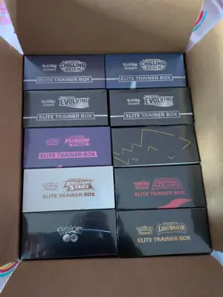 Pokemon Elite Trainer Box Sets X20 And 3 Booster Boxes - Image 1