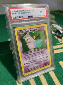 2000 Pokemon Dark Slowbro Team Rocket Holo PSA 6 - Image 1