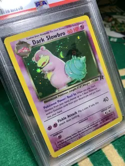 2000 Pokemon Dark Slowbro Team Rocket Holo PSA 6 - Image 4