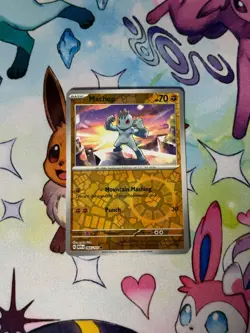 Pokemon TCG 151 - Machop Reverse Holo 066/165 NM - Image 1