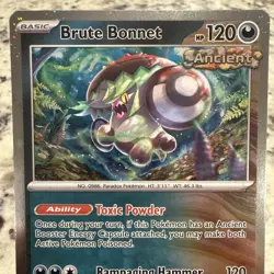 Brute Bonnet 123/182 Cosmos Holo Rare Promo Pokemon Paradox Rift 🔥 - Image 4