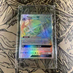 Pokemon 2017 Rainbow Guardians Rising Sun and Moon Secret Metagross GX 157/145 - Image 1