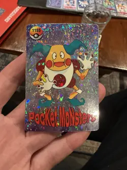 Pokemon Pocket Monsters Vending Prism Holo Vintage Sticker MR. MIME #1155 rare - Image 1