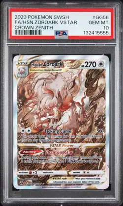 HISUIAN ZOROARK VSTAR Crown Zenith Holo Trainer Gallery #GG56 PSA 10 Pokemon - Image 1