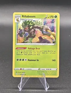 Pokemon TCG Rillaboom Holo 13/72 Rare NM 2021 Shining Fates - Image 1
