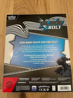 Pokemon TCG Scarlet & Violet 10.5 Black Bolt Binder Collection Box - Brand New - Image 2