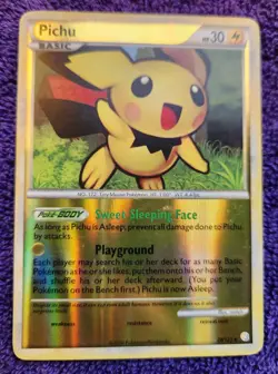 Pichu 28/123 Heartgold & Soulsilver Reverse Holo Rare Pokemon *NICE* - Image 1