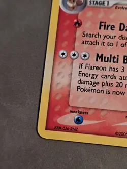 Pokemon 2005 Flareon 5/115 Holo, Unseen Forces. - Image 2