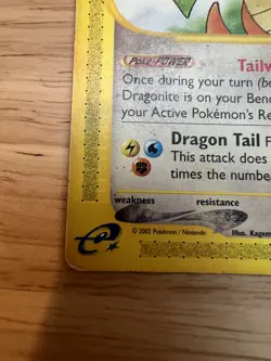 Pokemon Dragonite 043/165 non holo Expedition Base Set HP - Image 4