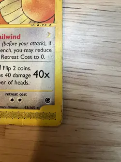 Pokemon Dragonite 043/165 non holo Expedition Base Set HP - Image 5