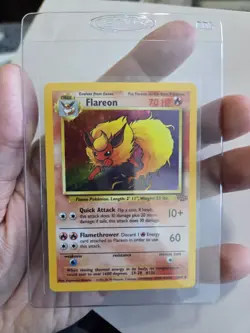 Pokemon Unlimited Flareon Jungle 3/64 Holo Rare NM Cond **SEE PICS** 💎🔥💎🔥 - Image 1