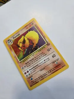 Pokemon Unlimited Flareon Jungle 3/64 Holo Rare NM Cond **SEE PICS** 💎🔥💎🔥 - Image 4