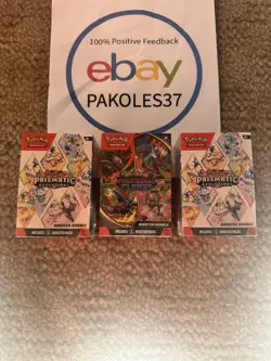 Pokemon TCG Booster Bundle Lot Prismatic Evolutions Bundles + Phantasmal Flames - Image 2