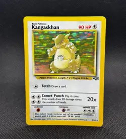 Vintage Pokemon Holo Kangaskhan 5/64 Jungle Wizards Of The Coast 1999 - Image 1