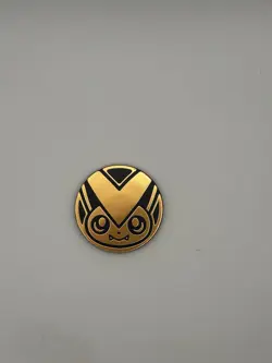 Pokemon TCG Collectible Coin - VICTINI, Gold Mirror Holo - Image 1