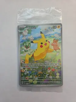 Pokemon TCG Paldea Adventure Chest SVP 088 Pikachu Black Star Promo Sealed NM/M - Image 1