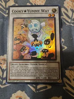 Cooky Yummy Way JUSH-EN020 - Super Rare 1st Edition - Yugioh - Image 1