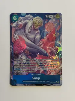 Sanji OP11-051 SR Alt Art A Fist of Divine Speed ONE PIECE Card NM English - Image 1