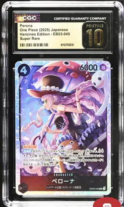 One Piece 2025 Perona EB03-045 SR Heroines Edition Japanese BLACK LABEL CGC 10 - Image 1