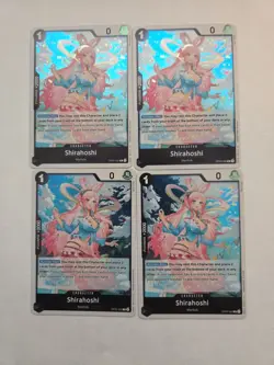 One Piece TCG Premium Booster The Best Foil Shirahoshi (082) Playset X 4 - Image 1