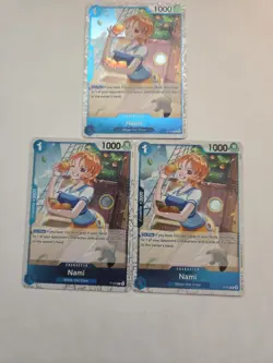Nami Jolly Roger Foil P-053 One Piece Premium Booster -The Best- English NM X 3 - Image 1