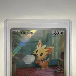Pokemon TCG Lillipup 154/086 White Flare Illustration Rare Card NM/M Condition - Image 2