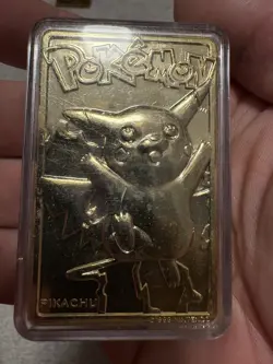 Pikachu 1999 Pokemon 23K Gold-Plated Burger King Nintendo Promo Trading Card - Image 1