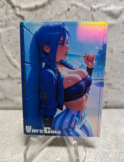 Jinx Trading Card Waifu Goddess Story Anime Girl holo Karte Manga Full Art - Image 1