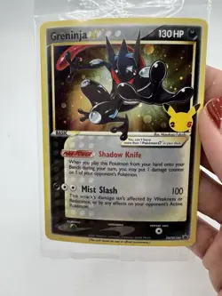Pokemon TCG Greninja Gold Star SWSH144 Celebrations Black Star Promo Card Sealed - Image 1