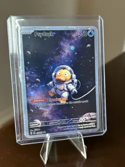 Pokemon TCG Psyduck 🐥 Custom Made - Fan Art Card, “Psyduck in Space” - Image 4